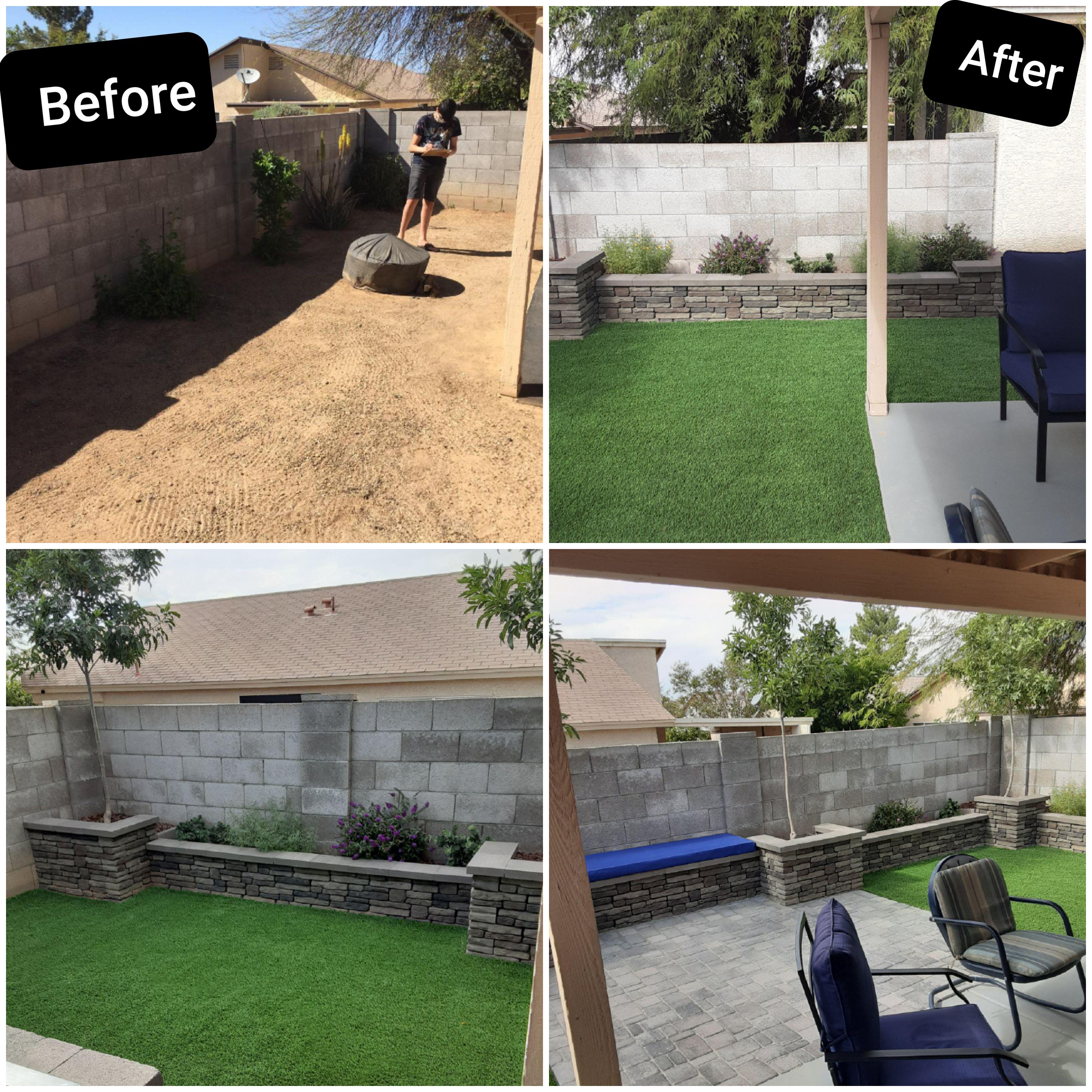 Landscaping project in Flour Bluff